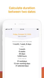 Timerange: date calculator screenshot 3
