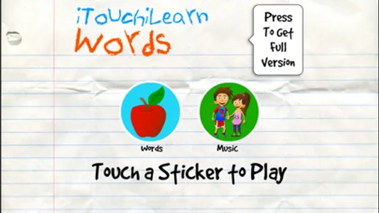 iTouchilearn Words Free for Preschool Reading, Spelling, Speech Skills screenshot 0