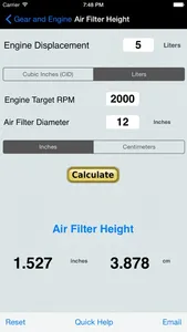 Gear & Engine Calculator screenshot 0