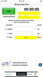 GB Gas Heat Input Calculator screenshot 0