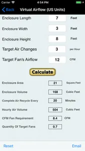 Plumbing, Airflow HVAC Calcs screenshot 1