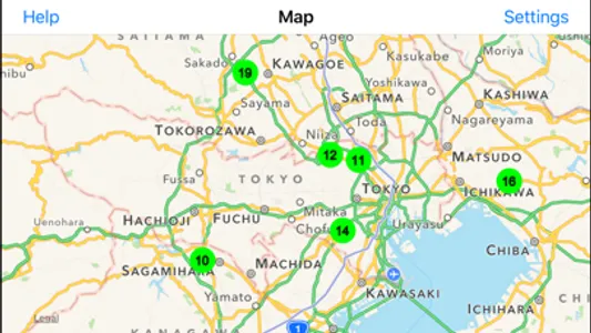 Radiation Map Tracker displays worldwide radiation screenshot 2