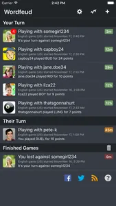 Wordfeud screenshot 1