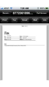 Faxing for iPhone screenshot 1