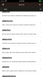 Latin Lexicon Dictionary screenshot 0