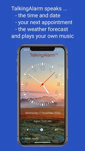 TalkingAlarm - alarm clock screenshot 0