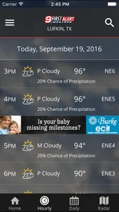 KTRE 9 First Alert Weather screenshot 1