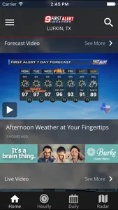 KTRE 9 First Alert Weather screenshot 4