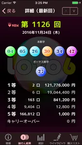 ロト６情報支援：Loto6+ screenshot 0