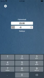 Fahrenheit Celsius screenshot 1