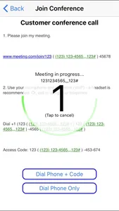 Conference Number Dialer screenshot 1