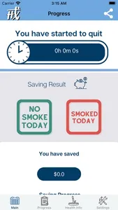 Quit Smoking App screenshot 2