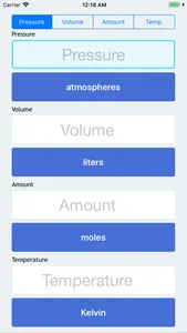 PVnRT - Ideal Gas Calculator screenshot 1