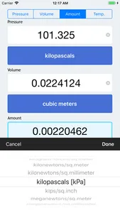 PVnRT - Ideal Gas Calculator screenshot 3