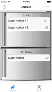 Shopping list Courzeo screenshot 2