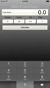 DietCalculator Free screenshot 1