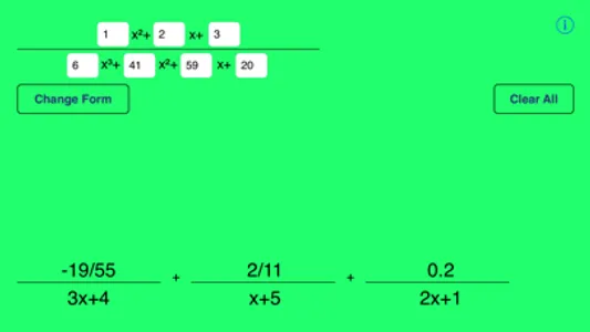 Partial Fractions screenshot 0