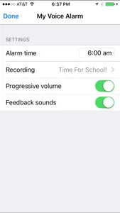 My Voice Alarm screenshot 2