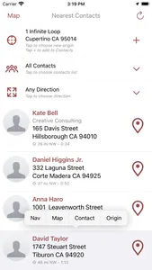 Nearest Contacts screenshot 1