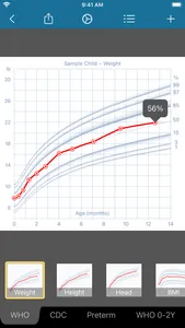 Growth: baby & child charts screenshot 2