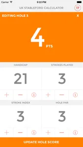 UK Stableford Calculator screenshot 2
