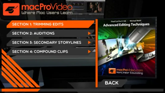 Adv. Editing Course for FCPX screenshot 1