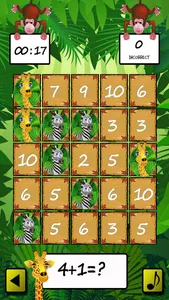 Jungle Math Bingo screenshot 1