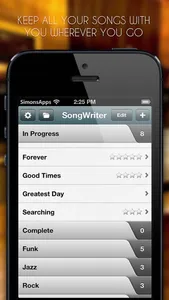 Song-Writer Lite: Write Lyrics screenshot 0