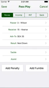 iTouchdown Football Scoring screenshot 1