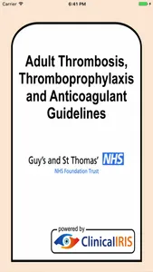 Thrombosis Guidelines screenshot 0