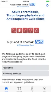 Thrombosis Guidelines screenshot 1