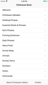 Chickasaw Language Basic screenshot 2