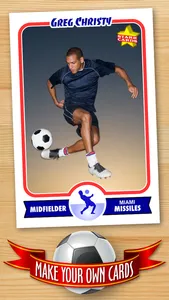 Soccer Card Maker - Make Your Own Custom Soccer Cards with Starr Cards screenshot 0