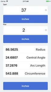 Radius Calculator screenshot 0