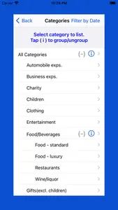 Expense List screenshot 2