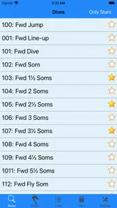 Dive List screenshot 0