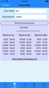 Dive List screenshot 2