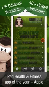 Gorilla Workout Lite: Bodyweight Fitness Program screenshot 0