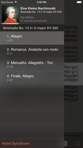 Mozart Eine kleine Nachtmusik screenshot 2