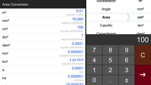 Unit Converter Pro HD. screenshot 2