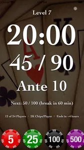 Texas Holdem Poker Timer screenshot 0