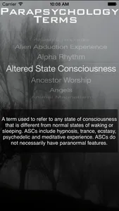 Parapsychology Terms screenshot 1