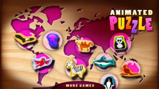Animated Puzzle - A new way of playing with wooden jigsaw puzzles screenshot 0