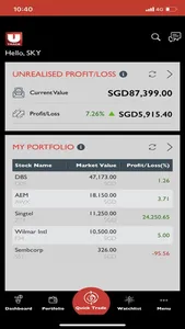 UTRADE SG screenshot 1