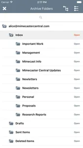 Mimecast Mobile screenshot 1