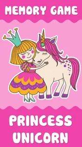 Princess Unicorn Memory Games screenshot 0