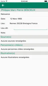 Geneatique screenshot 2