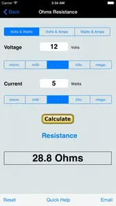 Ohms Law for Power EduCalc screenshot 0