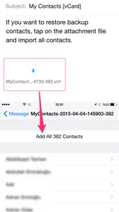 My Contacts Backup Pro screenshot 2