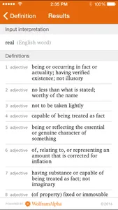 Wolfram Words Reference App screenshot 2